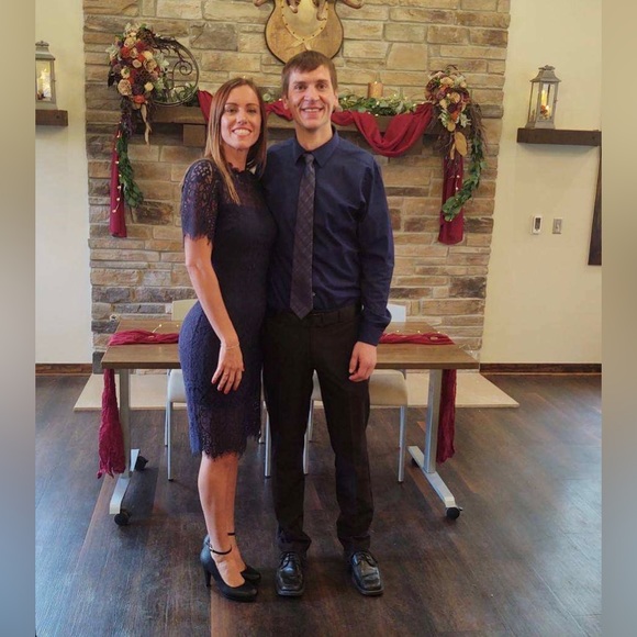 Lulus navy blue lacy dress - Picture 8 of 8